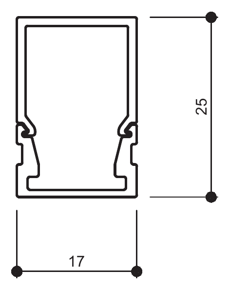 LXT 1725 3-Side 단면도